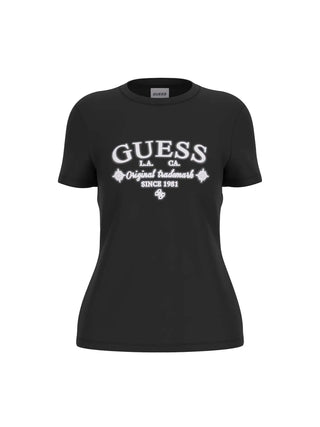 DAMEN-T-SHIRT - GUESS ATHLEISURE SCHWARZ - V5YI03 I3Z14