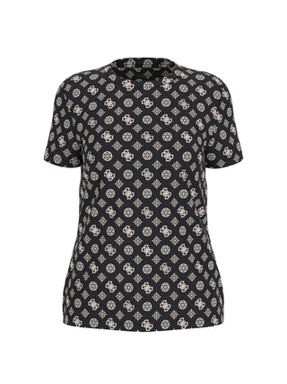 DAMEN-T-SHIRT - GUESS ATHLEISURE SCHWARZ - V5YI04 I3Z14