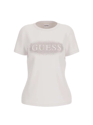 DAMEN-T-SHIRT - GUESS ATHLEISURE WEISS - V5YI08 J1314