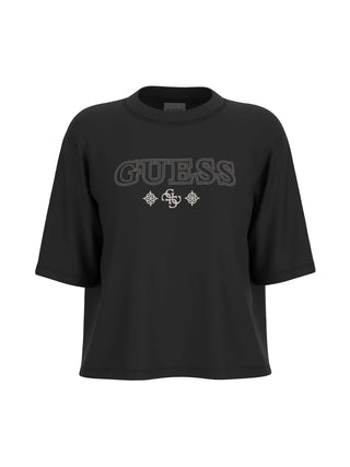 DAMEN-T-SHIRT - GUESS ATHLEISURE SCHWARZ - V5YI11 I3Z14
