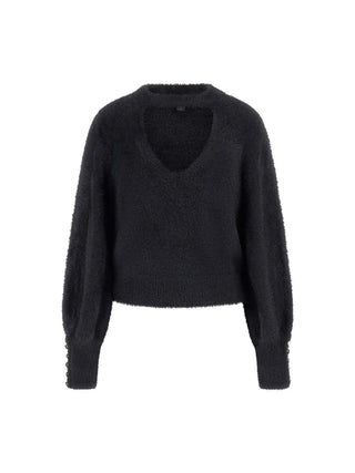 Damen-Sweatshirt – Guess Apparel, Schwarz – W5BR92 Z3BJ0