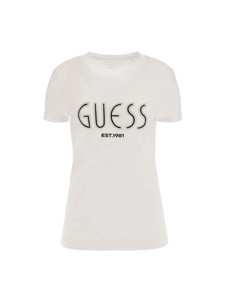 DAMEN-T-SHIRT - GUESS APPAREL WEISS - W5YI05 J1314