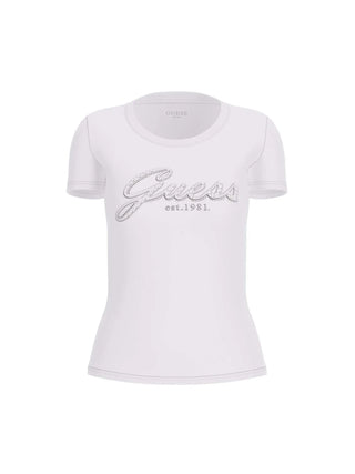 DAMEN-T-SHIRT - GUESS APPAREL WEISS - W5YI46 J1314