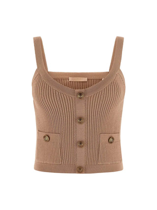 DAMEN-TOP - GUESS APPAREL SAND - W5YR10 Z0130