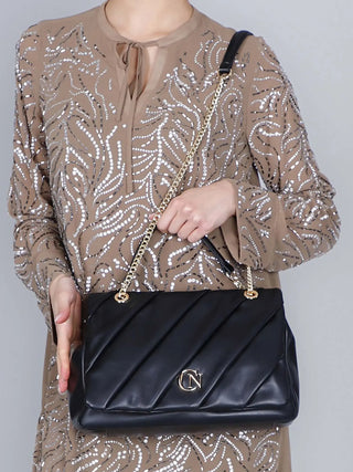 DAMEN-SCHULTERTASCHE - CAFE NOIR SCHWARZ - C3WD0909 4