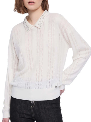 DAMENPULLOVER - GAUDI JEANS WEISS - 521BD53050