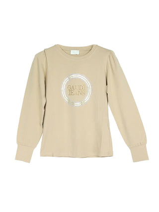 DAMEN-T-SHIRT - GAUDI JEANS CAMEL - 521BD64026