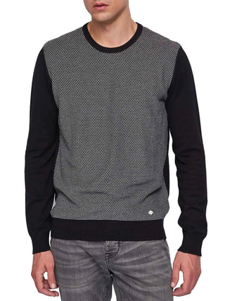 HERRENPULLOVER - GAUDI HERREN SCHWARZ-GRAU - 521GU53007