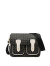 DAMEN-SCHULTERTASCHE - POLLINI SCHWARZ-ELFENBEIN - TE8421PP04Q11 1