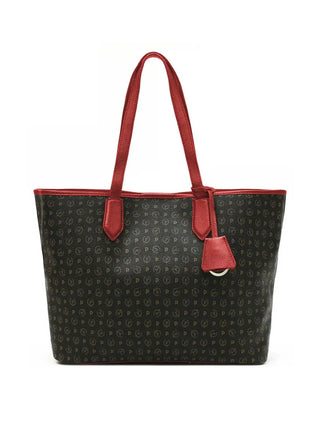 DAMEN-SCHULTERTASCHE - POLLINI SCHWARZ-ROT - TE8427PP06Q11