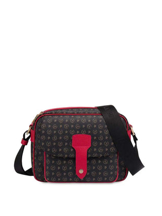 DAMEN-SCHULTERTASCHE - POLLINI SCHWARZ-ROT - TE8448PP0AQ11