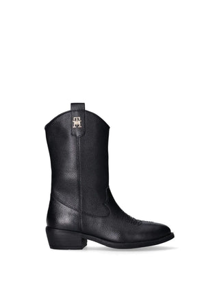 MÄDCHENSTIEFEL - TOMMY HILFIGER SCHWARZ - T3A6-34040-0036