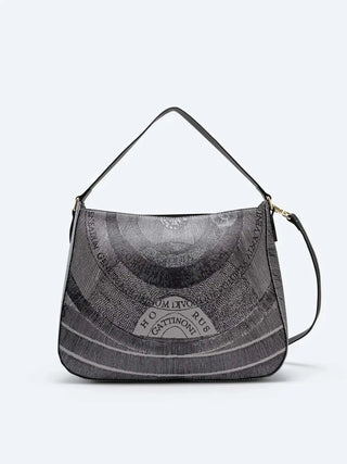 Damen-Hobo-Bag - GATTINONI Grau-Schwarz - BIGPL6431WPQ 3