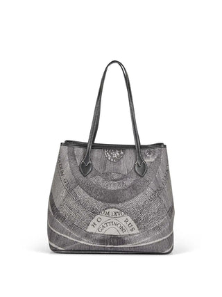 DAMEN-SCHULTERTASCHE - GATTINONI GRAU-SCHWARZ - BIGPL6434WPQ 2