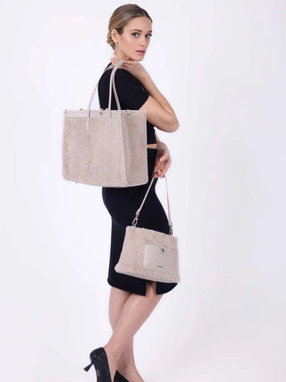 DAMEN-SCHULTERTASCHE - GATTINONI ROMA POWDER - BINF08688WZC 5