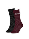 DAMENSOCKEN - TOMMY HILFIGER BORDEAUX - 701236455 1