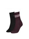 DAMENSOCKEN - TOMMY HILFIGER BORDEAUX - 701236458 1