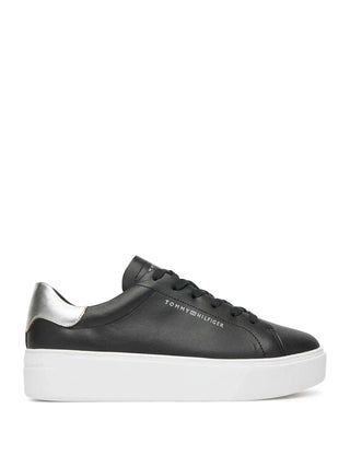 DAMEN-SNEAKER - TOMMY HILFIGER SCHWARZ-SILBER - FW0FW08756