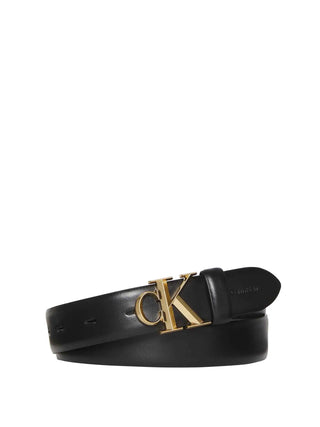 DAMENGÜRTEL - CALVIN KLEIN SCHWARZ-GOLD - LV04F7054G