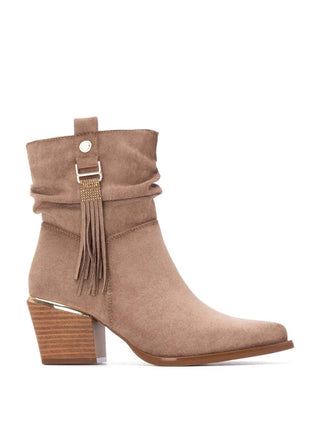DAMEN-ANGLE-BOOTS - XTI BEIGE - 144461