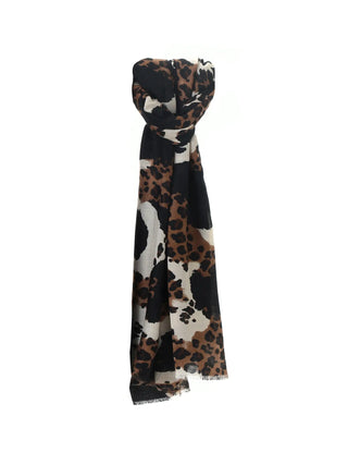 SCIARPA DONNA - LUMBERJACK MARRONE - A1005