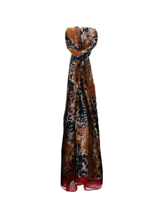 SCIARPA DONNA - LUMBERJACK ARANCIO - B1004