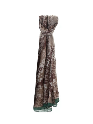 SCIARPA DONNA - LUMBERJACK MARRONE - B1004