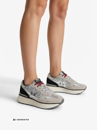 DAMENSNEAKER - SUN68 SILBER - Z46230 5