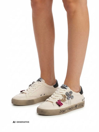 DAMEN-SNEAKER - EMANUELLE VEE ELFENBEIN - 462P-104-30-P003 6