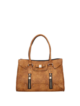 BORSA A SPALLA DONNA - SAVE MY BAG CUOIO - S62-SELENA-L-EMU 1
