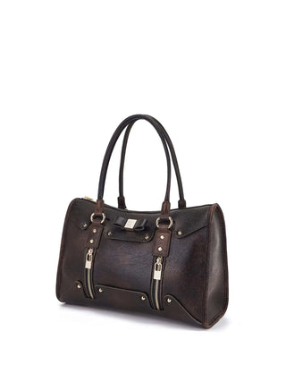 BORSA A SPALLA DONNA - SAVE MY BAG MARRONE - S62-SELENA-L-EMU 2