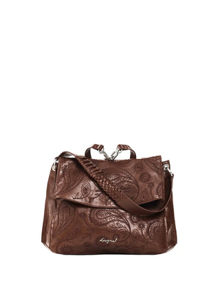 BORSA A SPALLA DONNA - DESIGUAL MARRONE - 26WAKP29