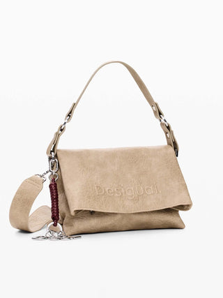 BORSA A SPALLA DONNA - DESIGUAL BEIGE - 26WAXP51 2