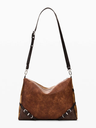 BORSA A SPALLA DONNA - DESIGUAL MARRONE - 26WAXPA5 3