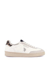 DAMEN-SNEAKER - US POLO ASSN. WEISS-BEIGE - ALPHA002W/GYH1 1