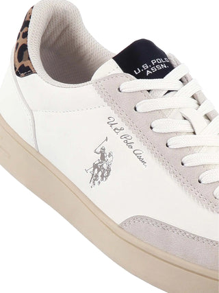 DAMEN-SNEAKER - US POLO ASSN. WEISS-BEIGE - ALPHA002W/GYH1 4