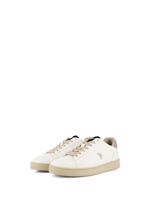 DAMEN SNEAKERS - US POLO ASSN. WEISS-BEIGE - ALPHA003W/GYT1 2