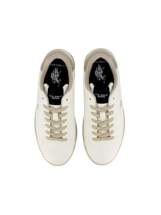 DAMEN SNEAKERS - US POLO ASSN. WEISS-BEIGE - ALPHA003W/GYT1 5