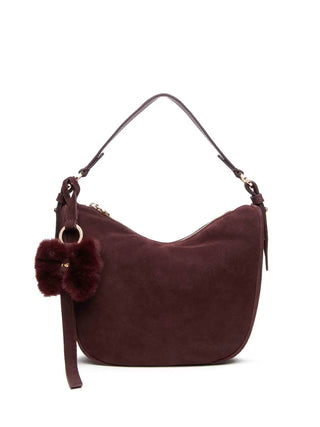 BORSA A SPALLA DONNA - NERO GIARDINI BORDEAUX - I644343D