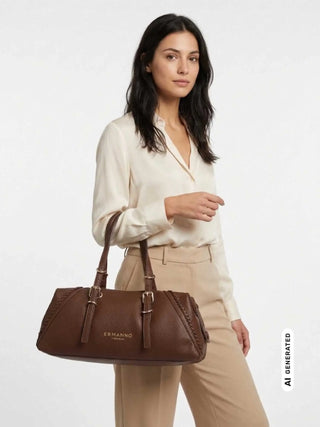 DAMEN-UMHÄNGETASCHE - ERMANNO SCERVINO BRAUN - 12402232 4