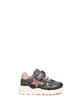 MÄDCHEN-SNEAKER - GEOX GRAU-ROSA - B566NB 0AJAS 1