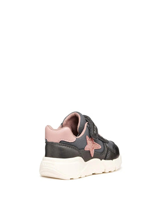 SNEAKERS BAMBINA - GEOX GRIGIO-ROSA - B566NB 0AJAS 4