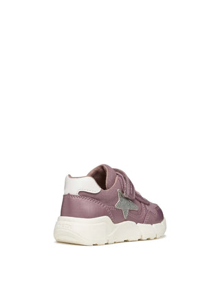 SNEAKERS BAMBINA - GEOX ROSA-ARGENTO - B566NB 0AJAS 4
