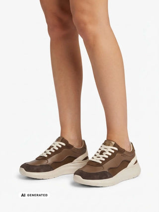 DAMEN-SNEAKER - GEOX TAUPE - D65YNA 05422 7