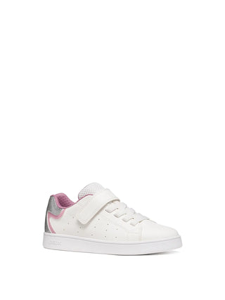 SNEAKERS RAGAZZA - GEOX BIANCO-ROSA - J36LRA 0BCKC 2