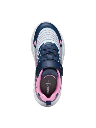 SNEAKERS RAGAZZA - GEOX BLU-ROSA - J66FWB 0119J 5