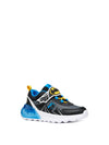 JUNGEN-SNEAKER - GEOX SCHWARZ-HIMMELBLAU - J66LYA 014CE 2
