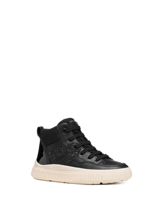 SNEAKERS RAGAZZA - GEOX NERO - J66M3D 05402 2