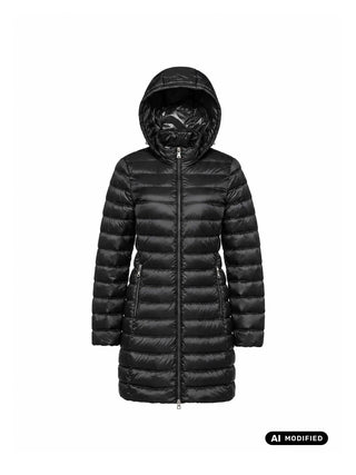DAMEN DAUNENJACKE - GEOX SCHWARZ - W6625C T3267