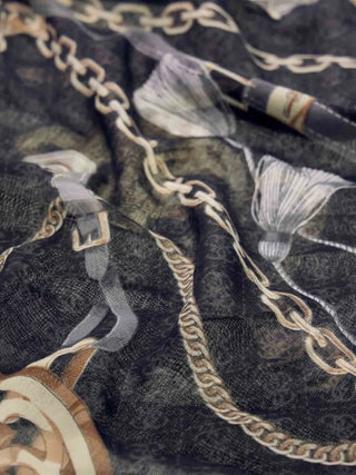 FOULARD DONNA - GUESS NERO - AW5537 POL03 2